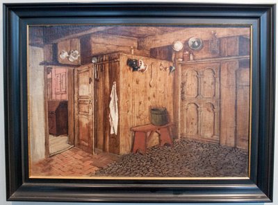 North Frisian Interior by Carl Ludwig Jessen